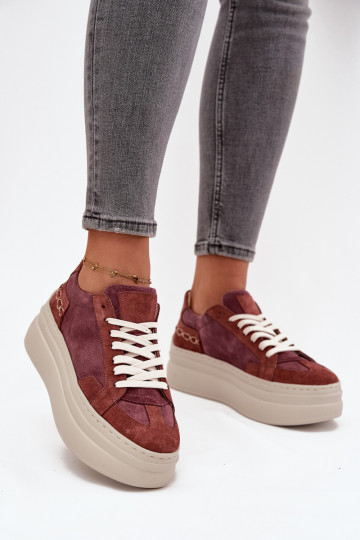 seemisnakhsed Sneakers tüüpi jalanõud platvormiga Zazoo N1270S3 Violetne värv 2