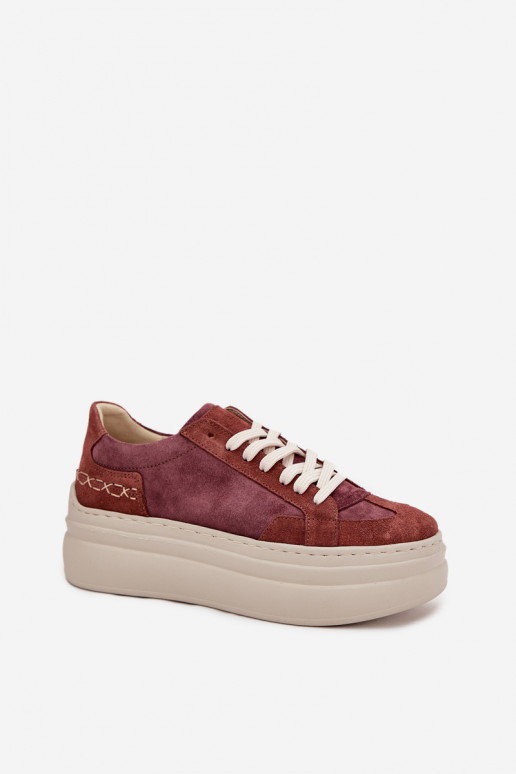 seemisnakhsed Sneakers tüüpi jalanõud platvormiga Zazoo N1270S3 Violetne värv seemisnakhsed Sneakers tüüpi jalanõud platvormiga Zazoo N1270S3 Violetne värv