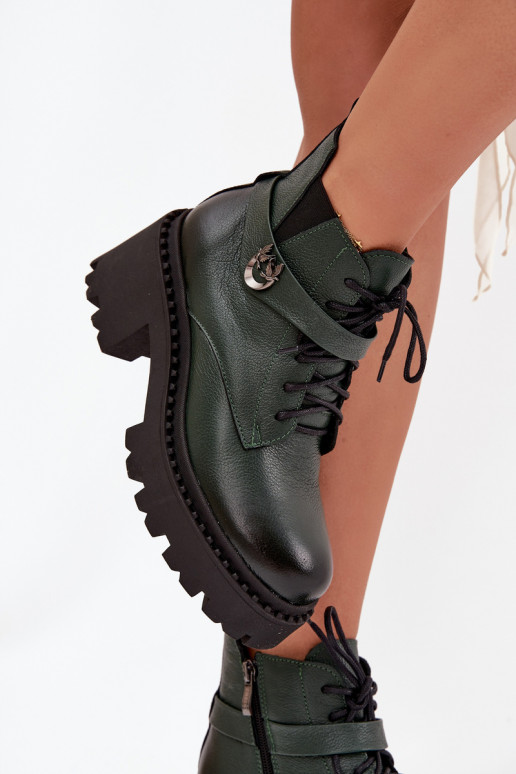 Pealhk Pealiste poolsaapad Klockis dekoreeritud kontsaga voodriga Zazoo 60557 khakivärvi Pealhk Pealiste poolsaapad Klockis dekoreeritud kontsaga voodriga Zazoo 60557 khakivärvi