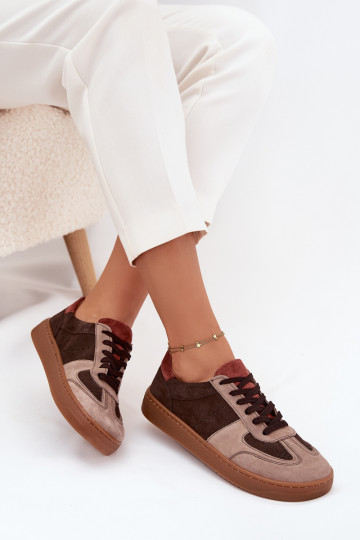 Pealhk seemisnakhsed Sneakers tüüpi jalanõud Barefoot Pealiste omad Zazoo N1277 pruunid värvi