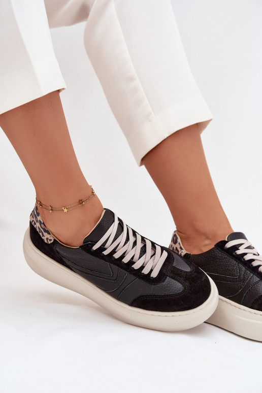 Pealhk Sneakers tüüpi jalanõud Pealiste omad platvormiga leopardimustriga Zazoo N1263 msuud Pealhk Sneakers tüüpi jalanõud Pealiste omad platvormiga leopardimustriga Zazoo N1263 msuud