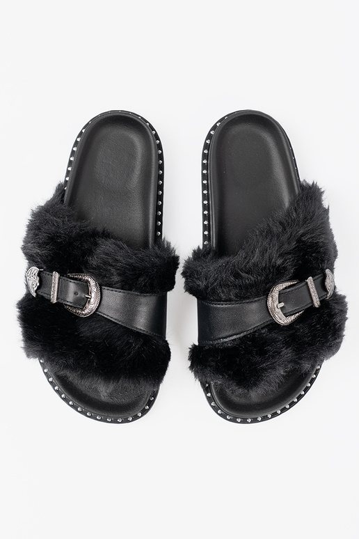 Sussid z ekofutra z dekoracyjną klamrą