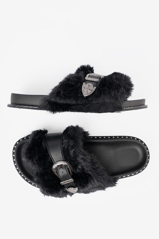 Sussid z ekofutra z dekoracyjną klamrą