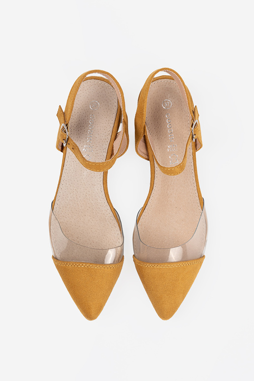 Sinepikollane kingad z zakrytymi palcami