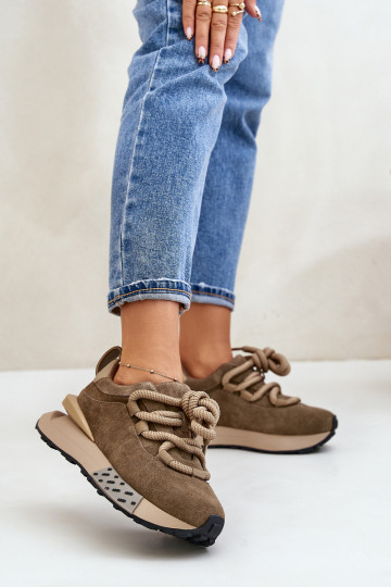 seemisnakhsed Sneakers tüüpi jalanõud Pealiste omad platvormigaGrubym Paeladm Artiker 54C1466 pruunid värvi 2
