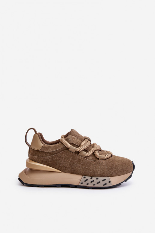 seemisnakhsed Sneakers tüüpi jalanõud Pealiste omad platvormigaGrubym Paeladm Artiker 54C1466 pruunid värvi