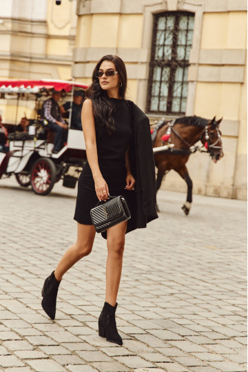 kauboistiilis saapad Pealiste omad voodriga Kaunistusega kõrge jämeda kontsaga msuud Arabella