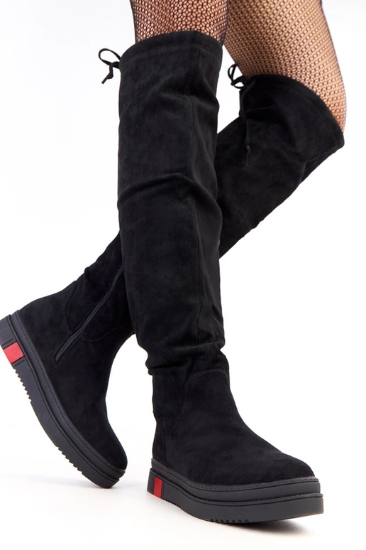 Mustad platvormsaapad Barissa