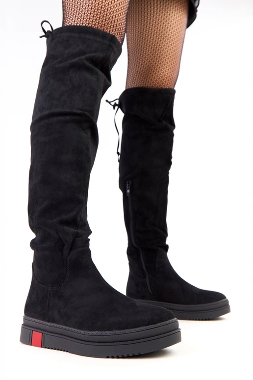 Mustad platvormsaapad Barissa