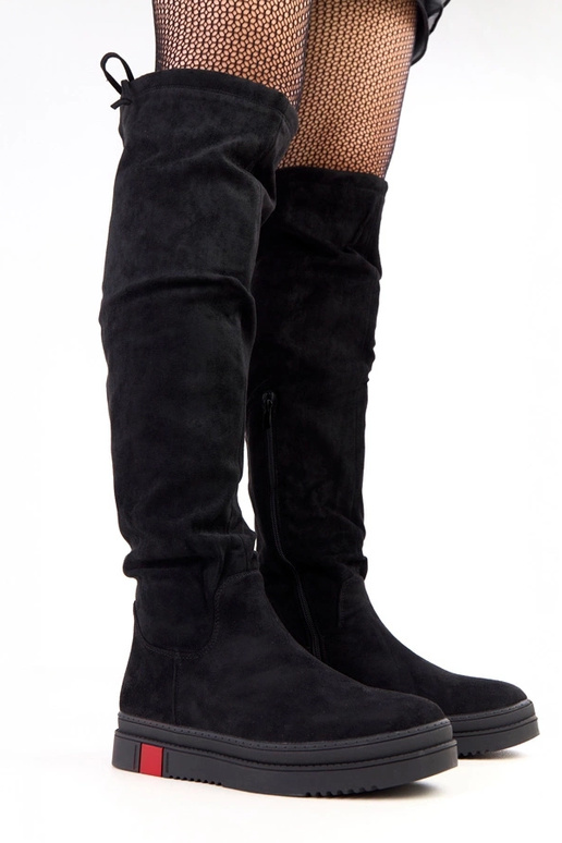 Mustad platvormsaapad Barissa