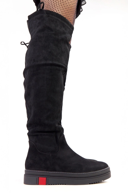 Mustad platvormsaapad Barissa