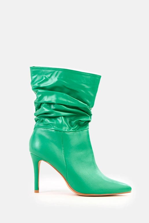 Rohelised saapad kõrge kontsaga...