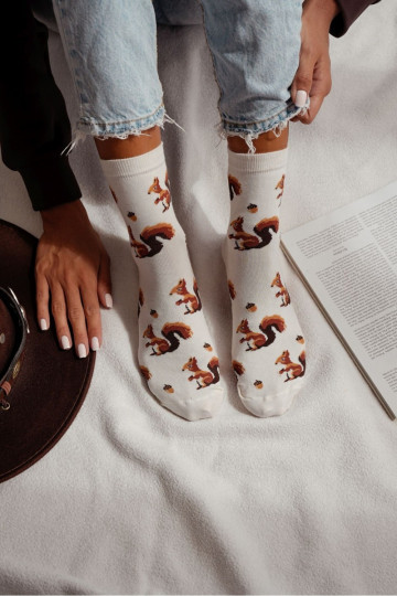 Sokid Pealiste omad Oravad I Orzechy Ecru