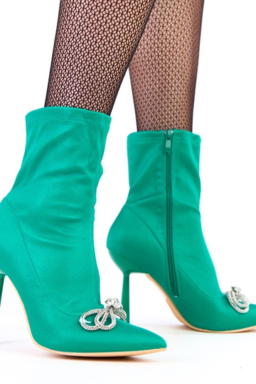 Rohelised satiinist saapad...