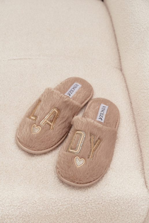 Plätud Pealiste omad karusnahaga LADY Vinceza 19958 beeži värvi