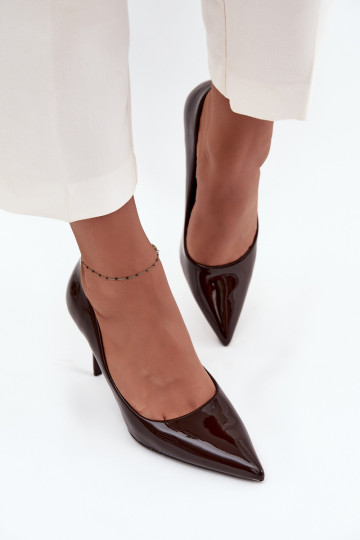 Laque Eko Pealhk kõrge kontsaga Pealiste omad Ze Szpiczastymi Noskami Czekoladosissee Jadira