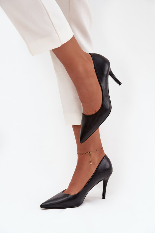 kõrge kontsaga Pealiste omad eko-nahast msuud Sivana