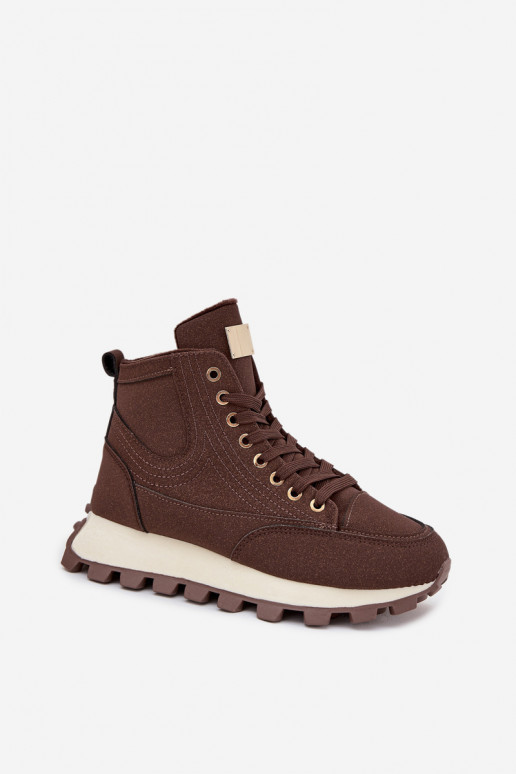 voodriga jalanõud Pealiste omad platvormiga pruunid värvi Sellel onrivira