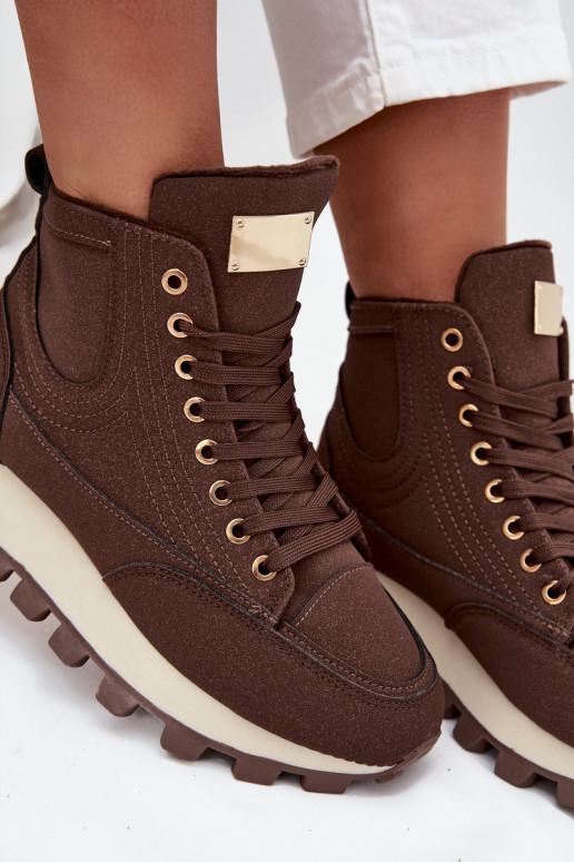 voodriga jalanõud Pealiste omad platvormiga pruunid värvi Sellel onrivira