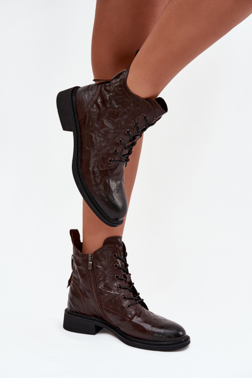 Pealiste poolsaapadPealturalnej Skóry voodriga Artiker 57C1005 Czekoladosissee