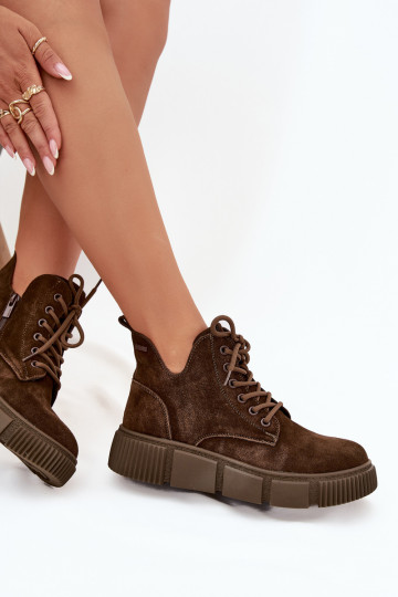 seemisnakhsed madalad naistesaapad platvormiga Big Star SS274595 pruunid värvi