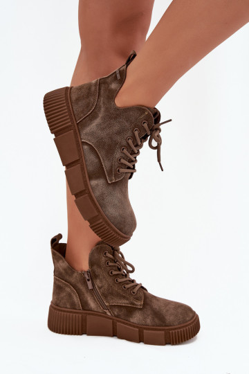 seemisnakhsed madalad naistesaapad platvormiga Big Star SS274594 beeži värvi