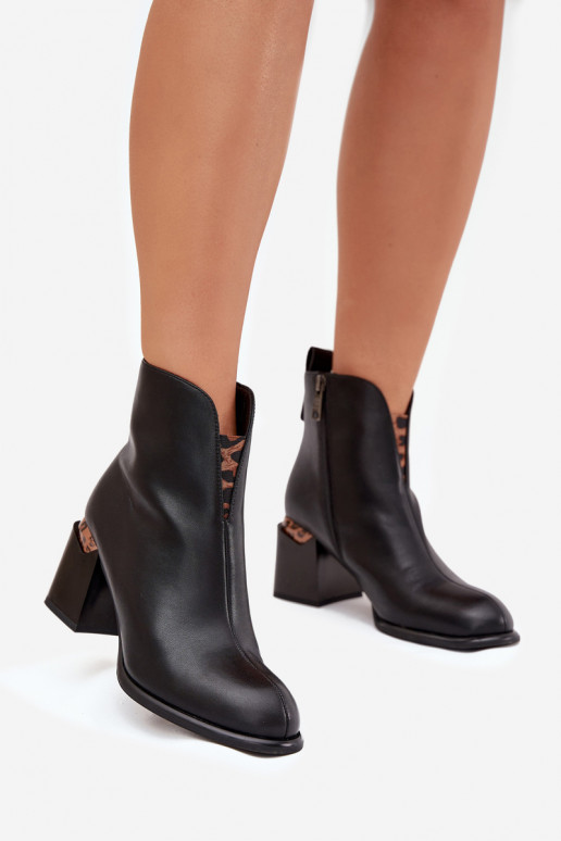 Nahkased naiste saapad, Vinceza 66811, must värv Nahkased naiste saapad, Vinceza 66811, must värv