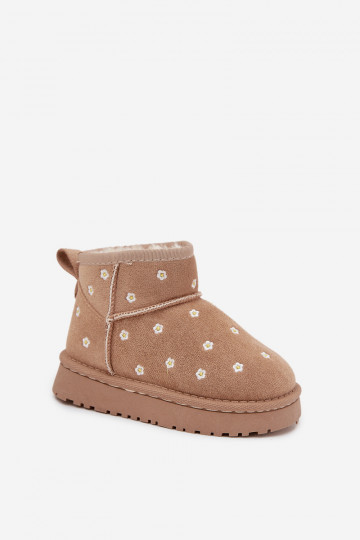 nööpidega lumesaapad Laste jalanõud Ozdobione Lilluszkami beeži värvi Gracina 2