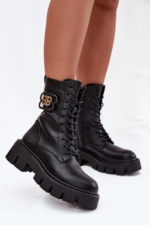 Soojad poolsaapad ja nokerid naistele elevandiluuvärvi ornamentidega "Melisse"