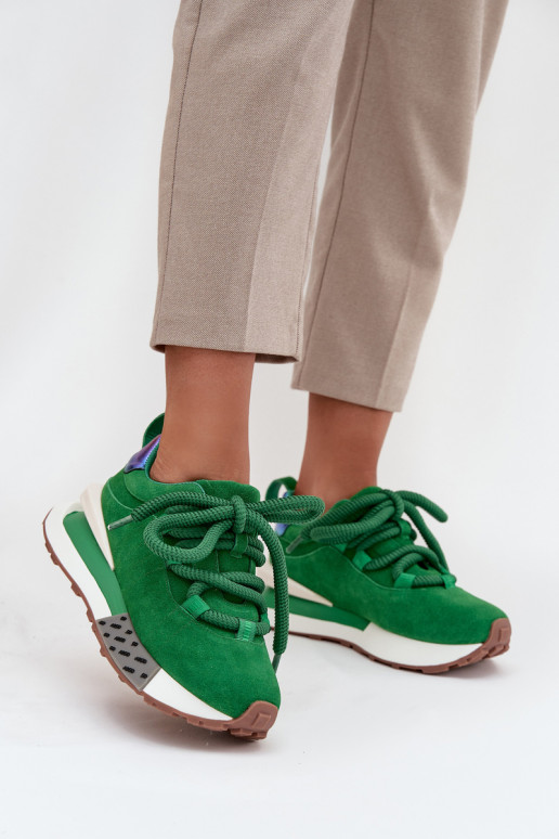 seemisnakhsed Sneakers tüüpi jalanõud Pealiste omad platvormigaGrubym Paeladm Artiker 55C0136 Rohelist värvi