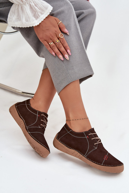 Pealhk jalatsid Pealiste omadPrzeszyciami Artiker 57C2114 pruunid värvi