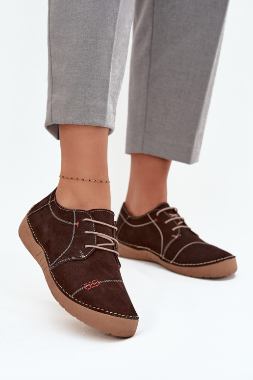 Pealhk jalatsid Pealiste omadPrzeszyciami Artiker 57C2114 pruunid värvi