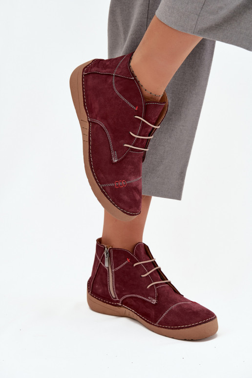 Pealhk jalatsid Pealiste omadPrzeszyciami Lossi juurde Artiker 57C2116 bordoo-värvi