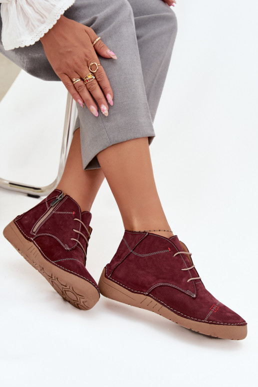 Pealhk jalatsid Pealiste omadPrzeszyciami Lossi juurde Artiker 57C2116 bordoo-värvi