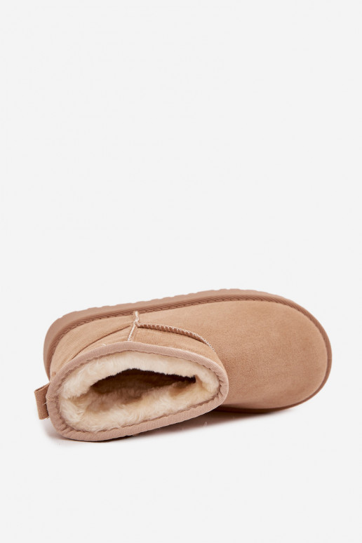 nööpidega lumesaapad Laste jalanõud Noorus voodriga karusnahaga beeži värvi Mireya nööpidega lumesaapad Laste jalanõud Noorus voodriga karusnahaga beeži värvi Mireya