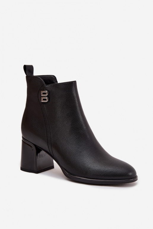 voodriga Pealiste poolsaapadPealturalnej Skóry kõrge jämeda kontsaga msuud Jovelle