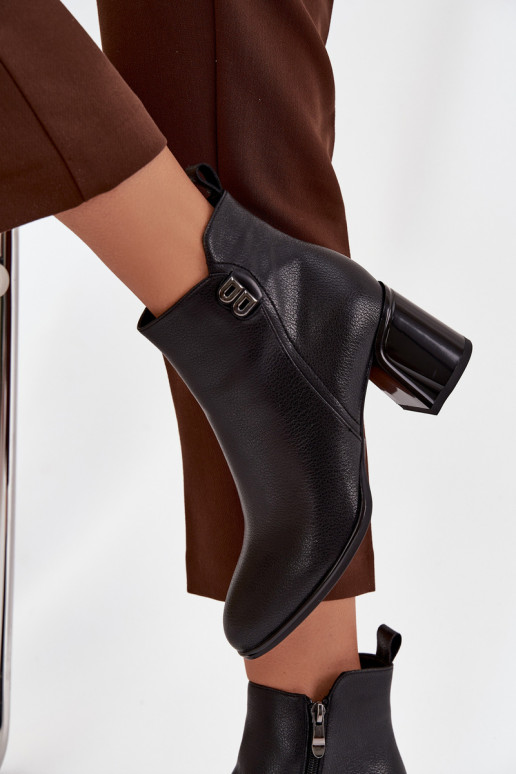 voodriga Pealiste poolsaapadPealturalnej Skóry kõrge jämeda kontsaga msuud Jovelle