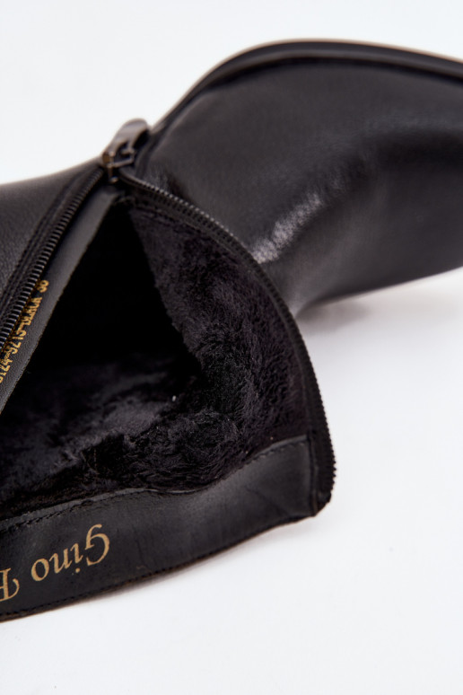 voodriga Pealiste poolsaapadPealturalnej Skóry kõrge jämeda kontsaga msuud Jovelle