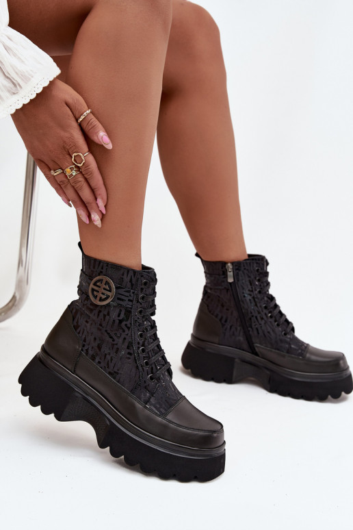 Pealhk Pealiste poolsaapad platvormiga Subtiitritega I Ozdobnym Detalem Artiker 57C2273 msuud