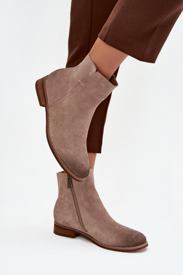 Pealiste poolsaapad laiade nööridega Vinceza 39961 beeži värvi