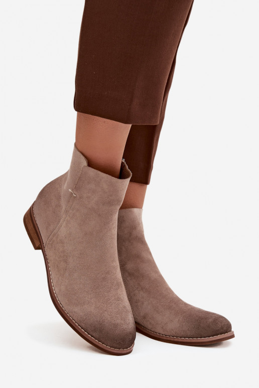 Pealiste poolsaapad laiade nööridega Vinceza 39961 beeži värvi