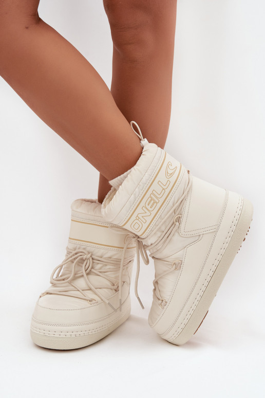 nööpidega lumesaapad Pealiste omad saapad koos stiilsete detailidega O'NEILL LISA INOMEN HIGH 90253012.99Z valget värvi