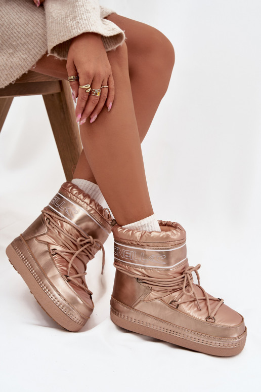 nööpidega lumesaapad Pealiste omad saapad koos stiilsete detailidega O'NEILL LISA INOMEN HIGH 90253012.99U Kuldset värvi