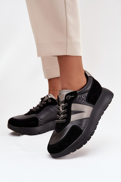 Sneakers tüüpi jalanõud Pealiste omad platvormiga Vinceza 58561 msuud