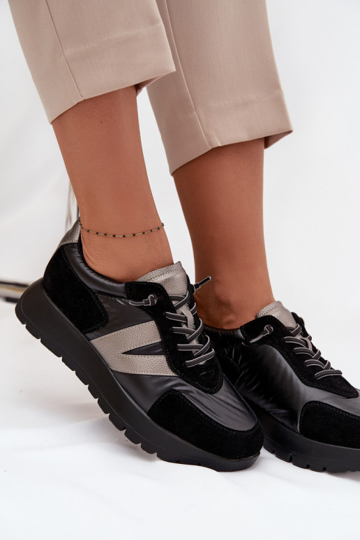 Sneakers tüüpi jalanõud Pealiste omad platvormiga Vinceza 58561 msuud