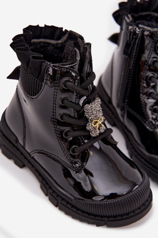 Laque Pealiste poolsaapad Laste jalanõud voodrigaPrzypinką Karu msuud Fionessa Laque Pealiste poolsaapad Laste jalanõud voodrigaPrzypinką Karu msuud Fionessa