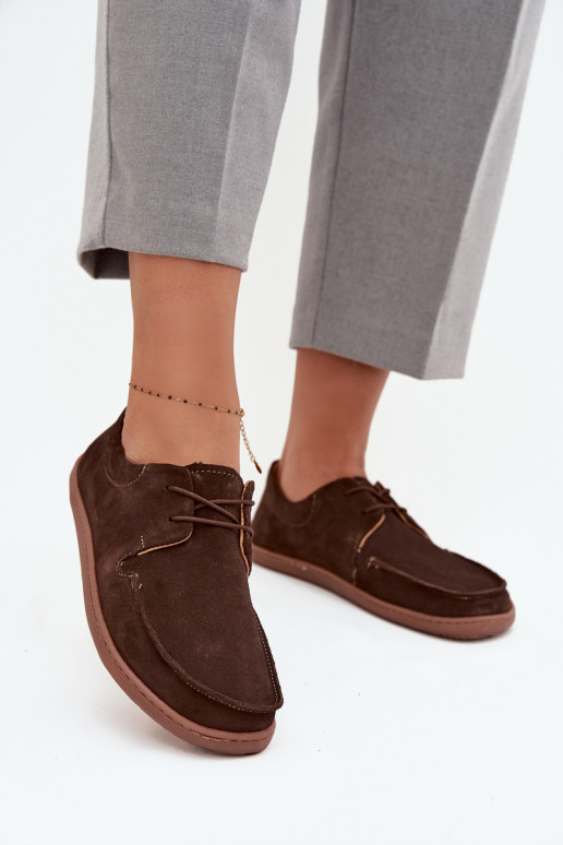 jalatsid Pealiste omad Typu BarefootPealturalnego seemisnakhsedu Zazoo 327 Czekoladosissee