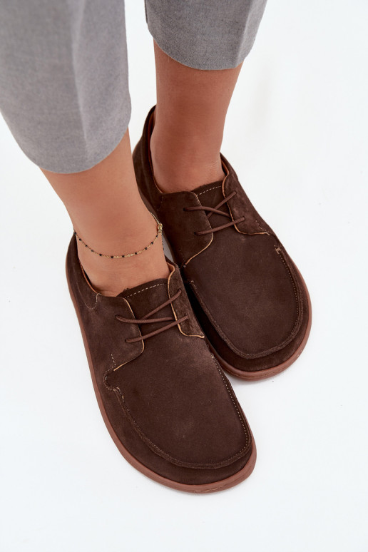 jalatsid Pealiste omad Typu BarefootPealturalnego seemisnakhsedu Zazoo 327 Czekoladosissee