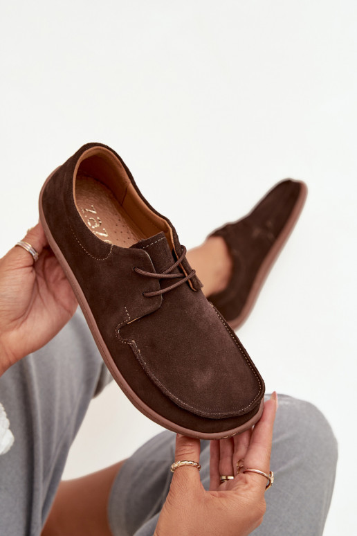 jalatsid Pealiste omad Typu BarefootPealturalnego seemisnakhsedu Zazoo 327 Czekoladosissee