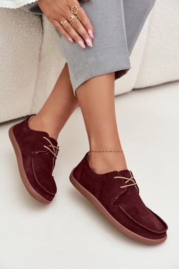 jalatsid Pealiste omad Typu BarefootPealturalnego seemisnakhsedu Zazoo 327 bordoo-värvi